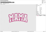 Mama Applique 4124 Embroidery File 6 size