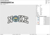Manchaster city Embroidery File 6 size