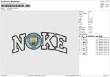 Manchaster city Embroidery File 6 size
