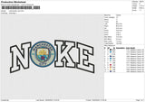 Manchaster city Embroidery File 6 size