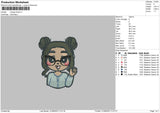 Manga Embro Embroidery File 6 sizes