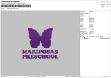 Mariposas P Embroidery File 6 sizes