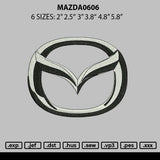 Mazda 0606 Embroidery File 6 sizes