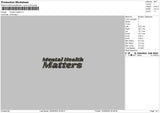 Mentaltext 04 Embroidery File 6 sizes