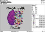 Mentaltext 0302 Embroidery File 6 sizes