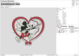 Mickey Cupid Embroidery File 6 sizes
