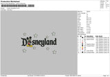 D Stars Embroidery