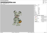 Mickey Halloween V7 Embroidery File 6 sizes