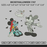 Mickeyhalloween 1707 Embroidery File 6 sizes