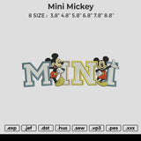 MICKEY Mickey Embroidery File 6 size