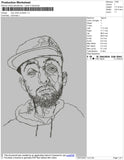 Mac Miller Scribble Embroidery