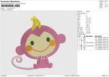 Monchan Embroidery File 6 size