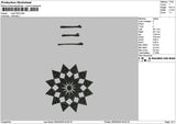 Pattern 1603 Embroidery File 6 sizes