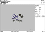 Mr2025 Embroidery File 6 sizes