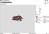 Car 1103 Embroidery File 6 sizes