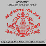 Mystictext V2 Embroidery File 6 sizes