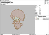 Sheep 1103 Embroidery File 6 sizes