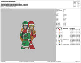 naruto hinata xmas  embroidery