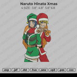 naruto hinata xmas  embroidery