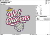 Queenstext 1403 Embroidery File 6 sizes