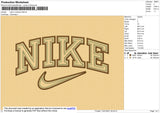 Nike 2 Outline  Embroidery