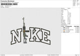 Nike M4A4 Embroidery File 6 size