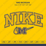 Nike Michigan Embroidery