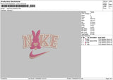 Nike Bunny 1104 Embroidery File 6 sizes