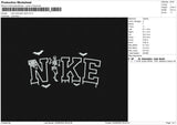 Nike Halloween Skull Embroidery