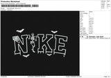Nike Halloween Skull Embroidery