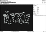 Nike Halloween Skull Embroidery