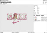 Nike Karol G Embroidery File 6 size