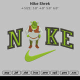 Nike Shrek Embroidery File 6 sizes