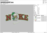 Nike Snoopyxmas Embroidery File 6 sizes