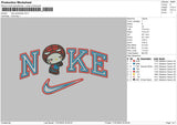 Nike Spiderkitty Embroidery File 6 sizes