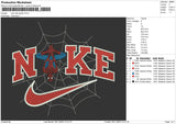 Nike Web Spider Embroidery File 6 sizes