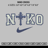 Niko Cross Embroidery File 6 sizes