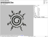Naruto Shield Embroidery