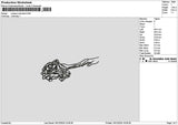 Octopus Outline Embroidery File 6 sizes