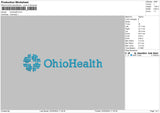 Health Text 02 Embroidery File 6 sizes