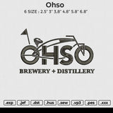Ohso Embroidery File 6 size