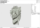 Okarun Embroidery File 6 size