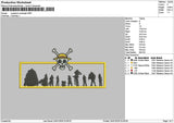 Op Shadow Rectangle Embroidery File 6 sizes
