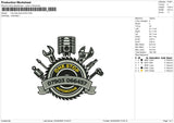 One Stop Automotive Embroidery File 6 size