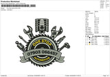 One Stop Automotive Embroidery File 6 size
