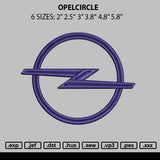 Opelcircle Embroidery File 6 sizes