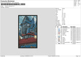 Optimus Rectangle Embroidery File 6 sizes