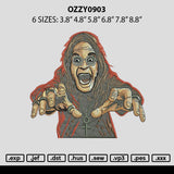 Ozzy0903 Embroidery File 6 sizes