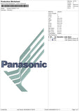 Panasonic26226 Embroidery File 6 size