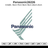 Panasonic26226 Embroidery File 6 size